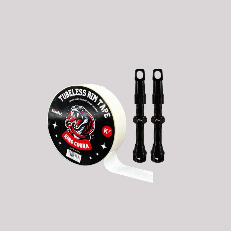 Cinta Tubeless 25mm + Válvulas Tubeless 44mm Bundle Bikelab