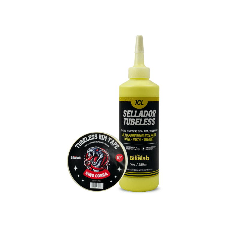 Kit Tubeless Sellador Racing 250ml + Cinta Tubless 25mm Bikelab