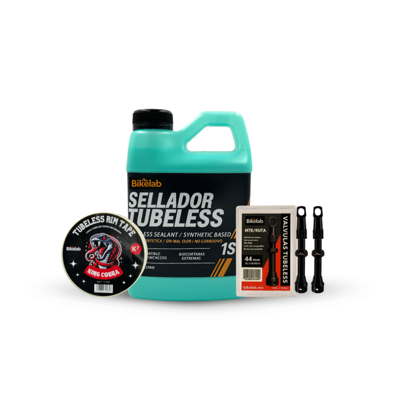 Kit Tubeless Bikelab Sellador 1l + Cinta 25mm + 2 Valvulas