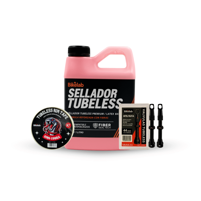 Kit Tubeless Evo Fiber Bikelab 1l + Cinta 25mm + 2 Valvulas